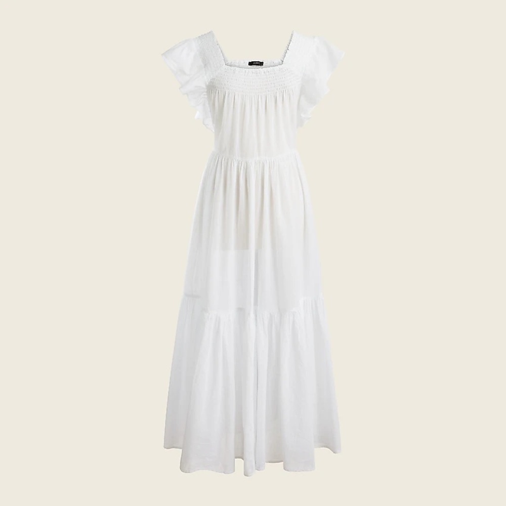 J.Crew Flutter-sleeve cover-up beach dress nap dress BF190